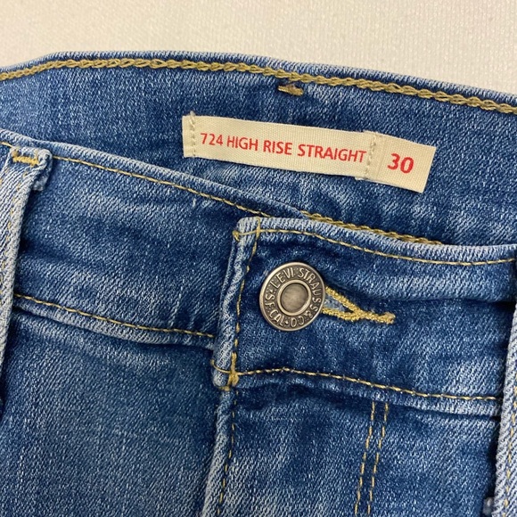 Levi's Classic Blue High Rise Jeans - Picture 3 of 6